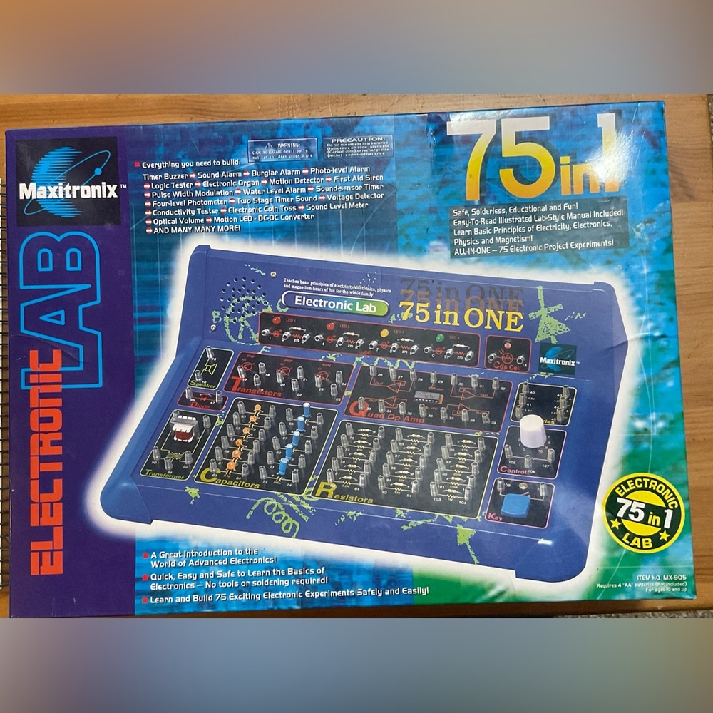 Elenco Mx 905 Maxitronix 75 in one electronic wire experiment project lab board